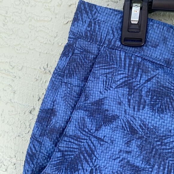 PGA TOUR Flat Front Printed Seersucker Short Sz 36 Tropical Leaf Ensign - Picture 5 of 12